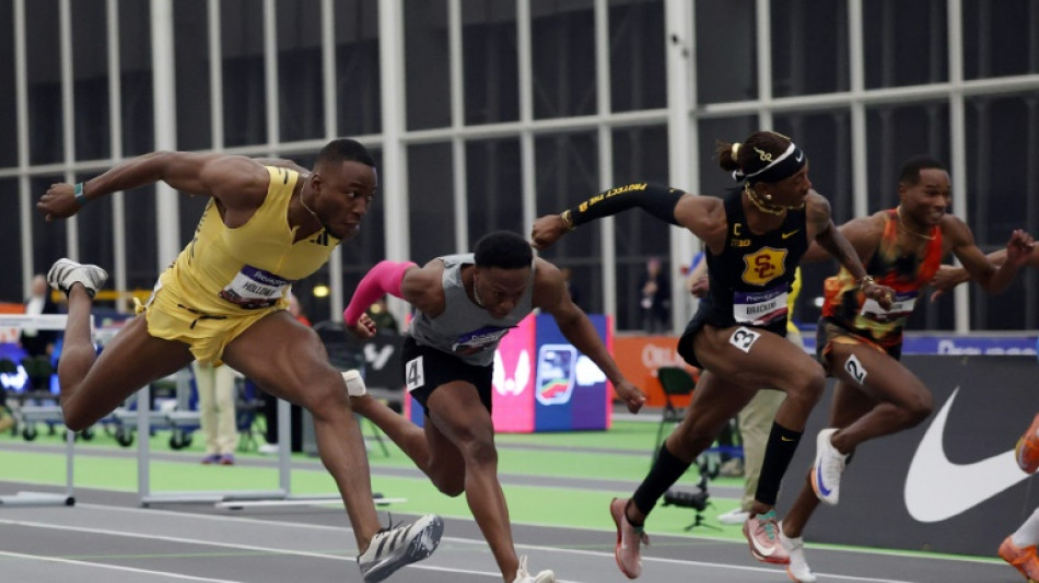 Holloway, Russell cruise to hurdles wins at US indoor championships 