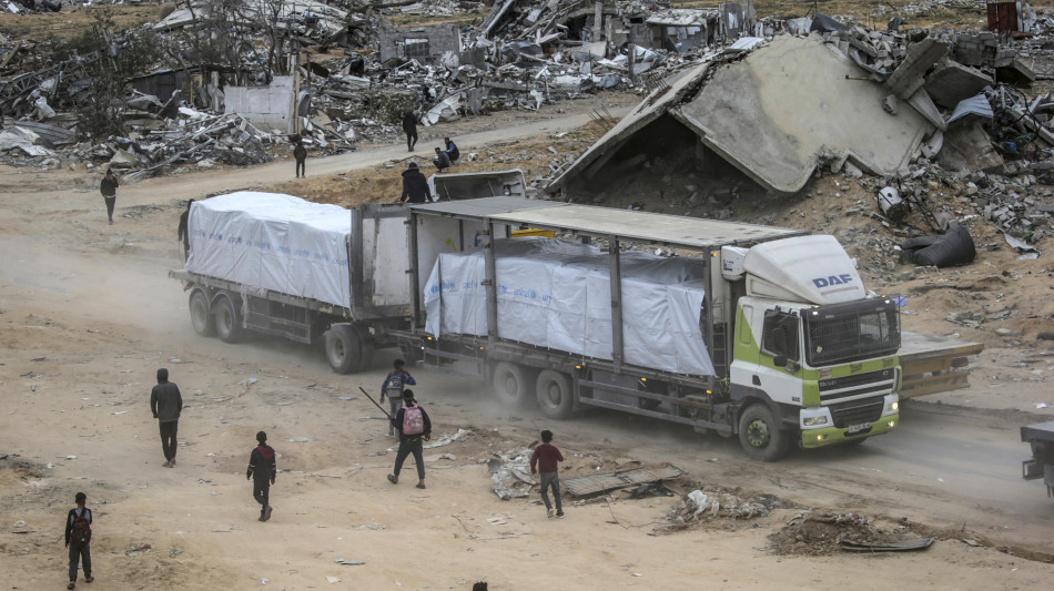 Onu, 'più di 10.000 camion umanitari a Gaza da tregua'