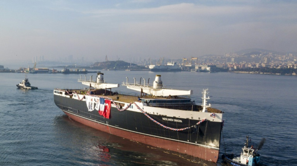 World's longest cargo sail ship launched in Turkey