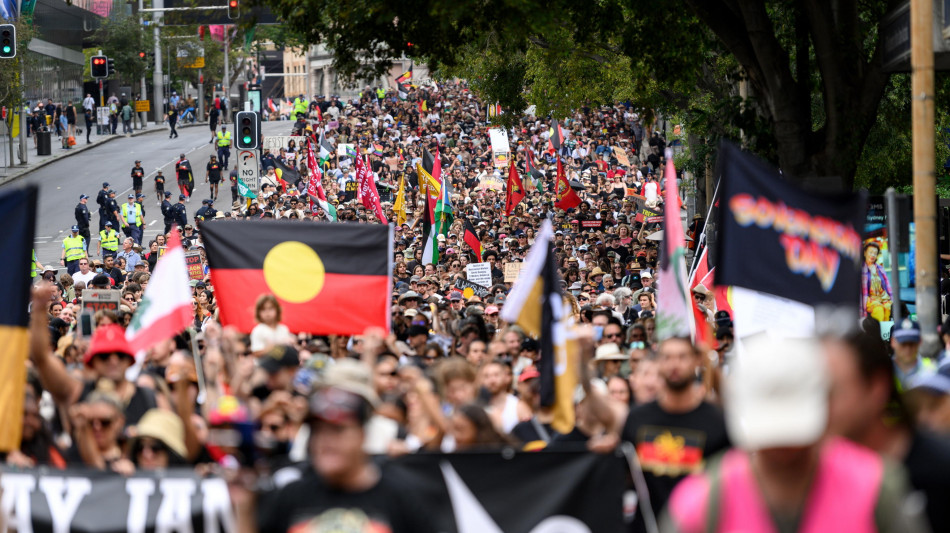 Festa nazionale in Australia,protesta per diritti degli indigeni