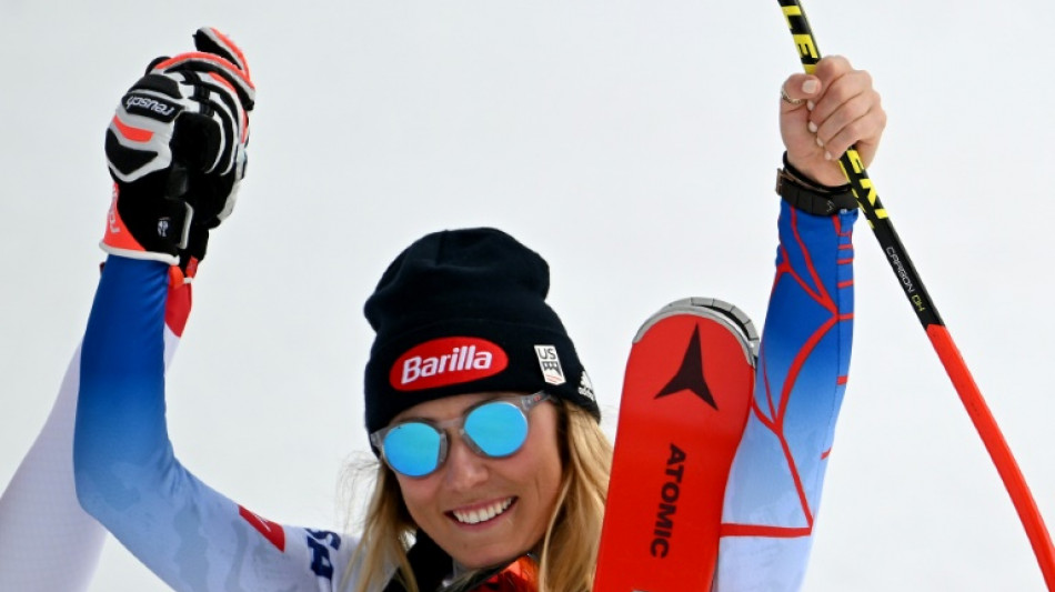 Ski alpin: l'Américaine Shiffrin gagne la descente de Courchevel et augmente son avance au général