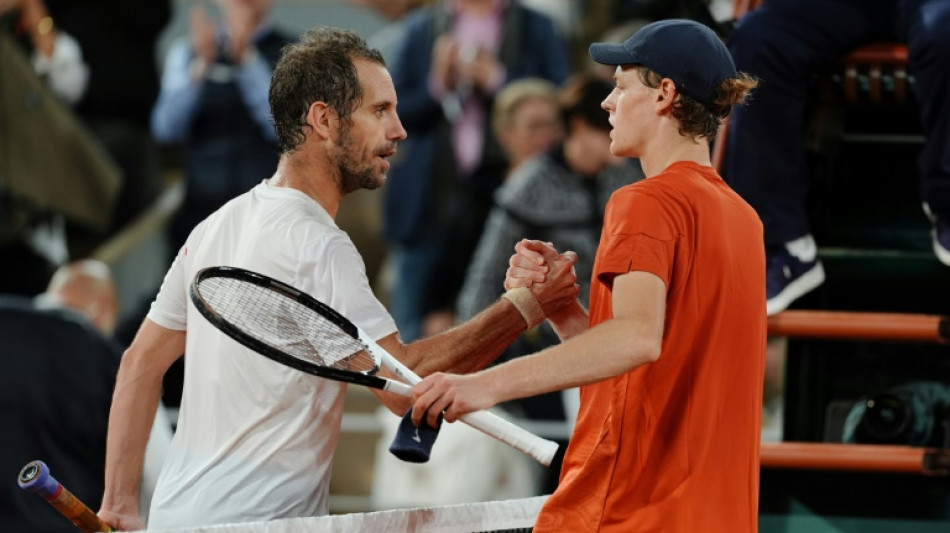 Sinner derrota veterano Gasquet e vai à terceira fase de Roland Garros