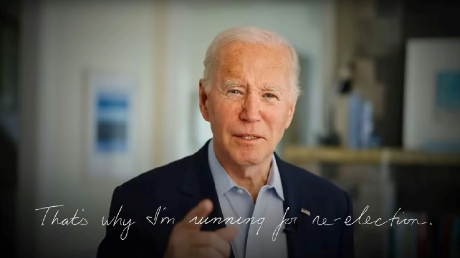 Biden anuncia sua candidatura à reeleição em 2024