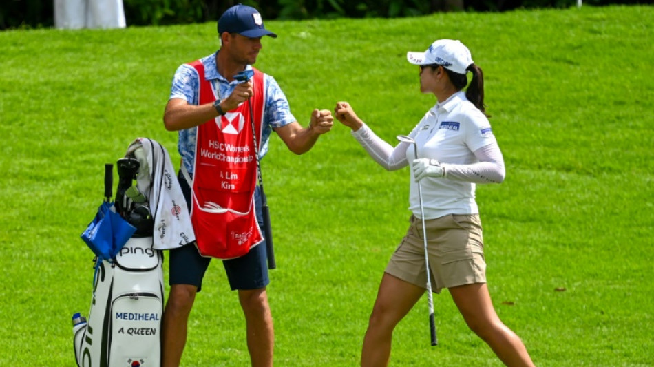 South Korea's Kim A-lim grabs LPGA lead in windy Singapore