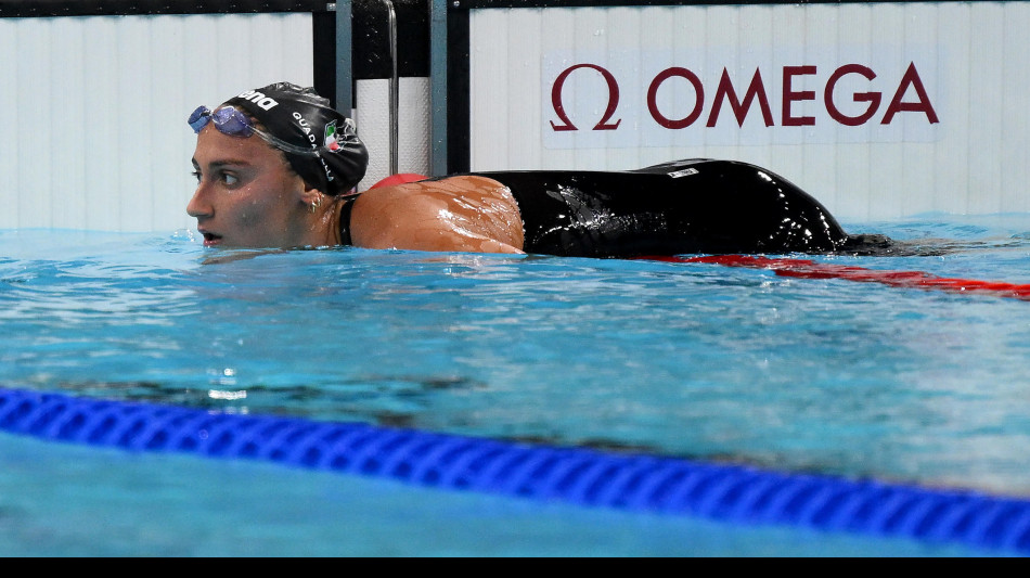 Parigi: nuoto, Quadarella in finale negli 800 stile libero