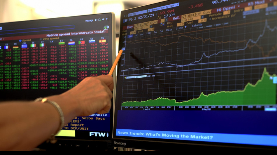 Lo spread tra Btp e Bund chiude oltre i 132 punti