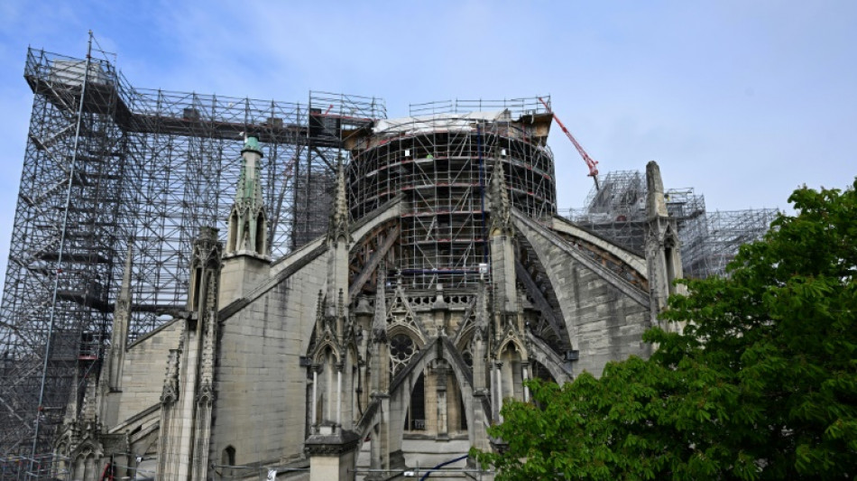 Macron visits Notre-Dame to mark fire anniversary