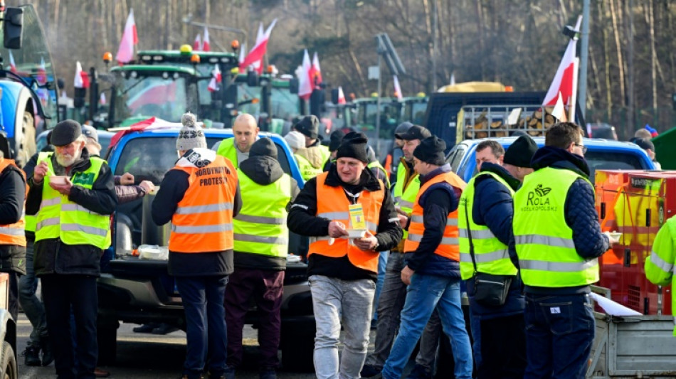 Polnische Bauern setzen Blockade von Grenzübergang Slubice fort