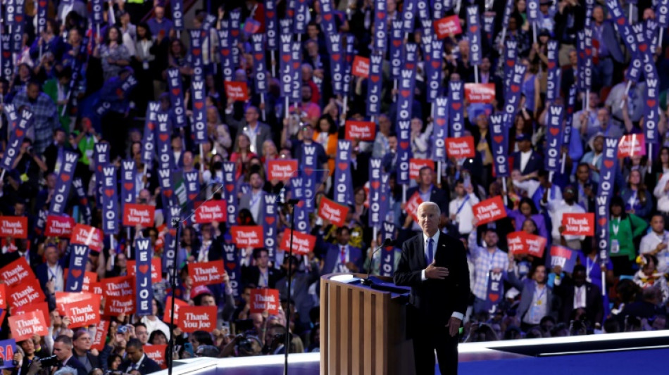 'We heart Joe': tearful Democrats hail Biden