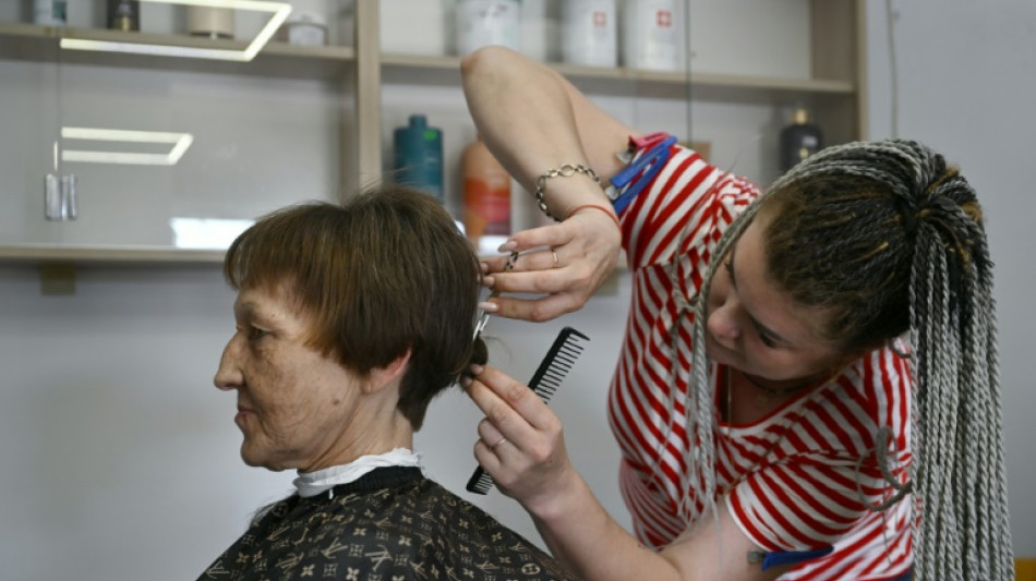 Beauty salon near Ukraine front offers brief respite from war