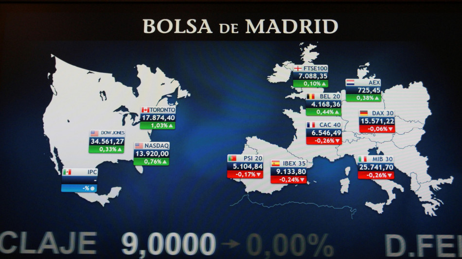 Borsa: l'Europa chiude contrastata, Parigi -0,03%, Londra +0,12%