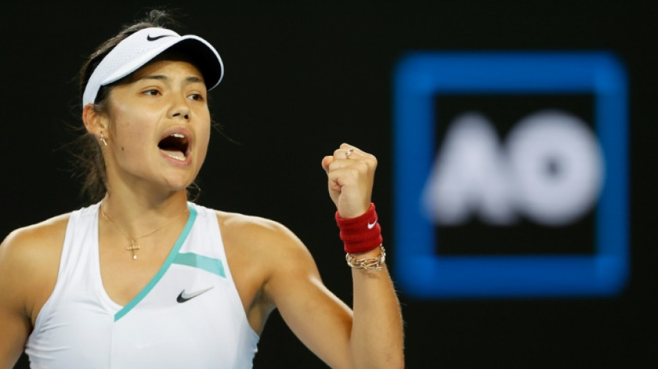 Raducanu on fire to win on Australian Open debut