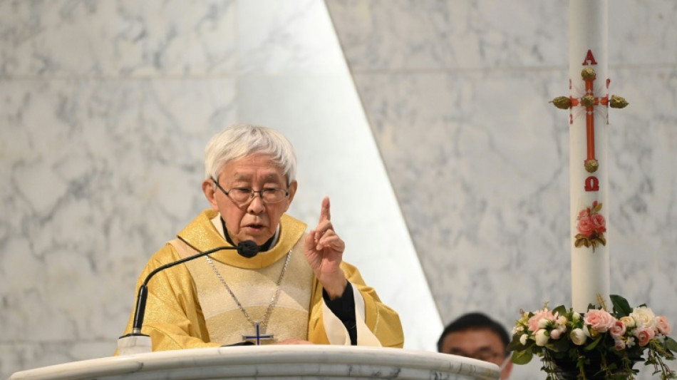 Elderly Hong Kong cardinal holds mass after court appearance 