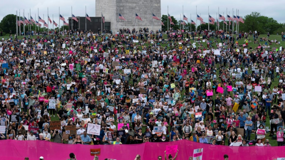 'My body my choice': Thousands rally across US for abortion rights