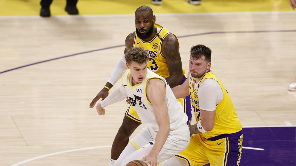 Nba: altro show firmato LeBron-Doncic ed i Lakers volano