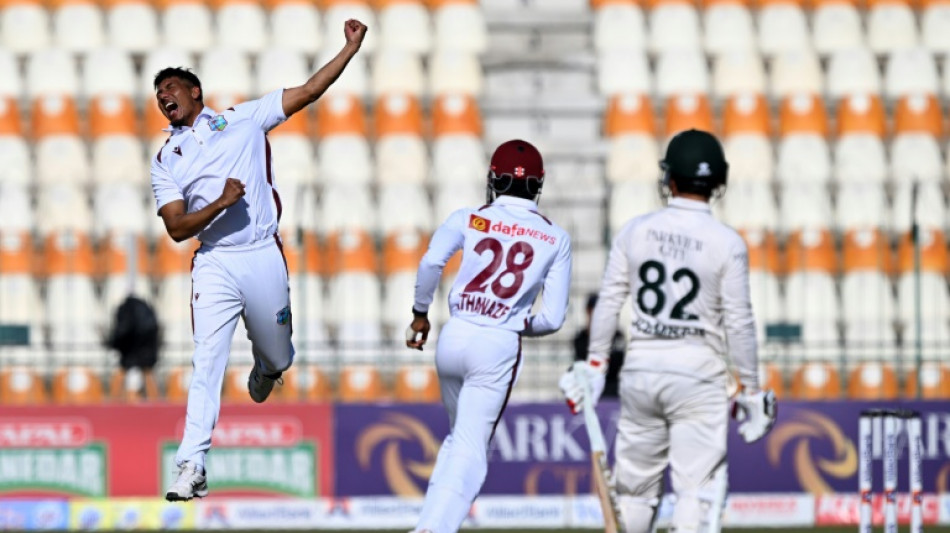 West Indies earn slender lead over Pakistan after Noman hat trick