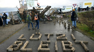 Protest at German village to block coal mine expansion